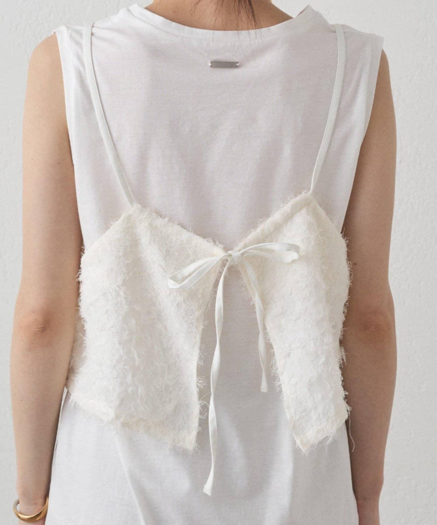 【Loungedress】羽毛吊帶上衣