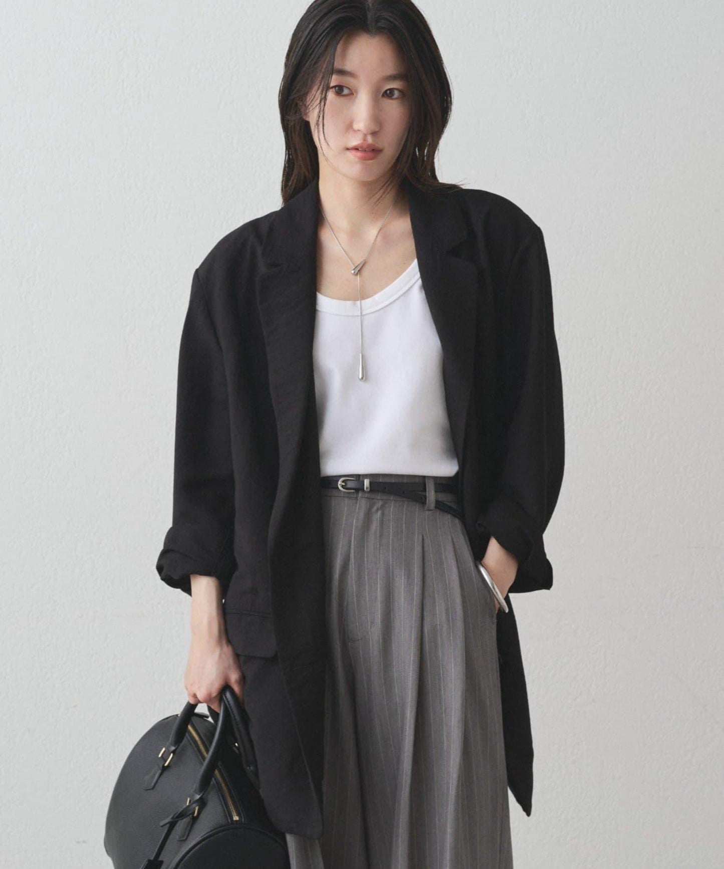 【Loungedress】交叉領寬鬆夾克