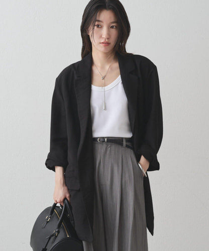 【Loungedress】交叉領寬鬆夾克