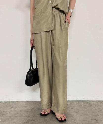 【Loungedress】荷葉邊休閒長褲