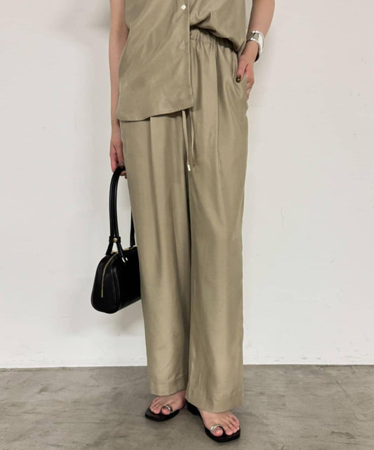 【Loungedress】荷葉邊休閒長褲