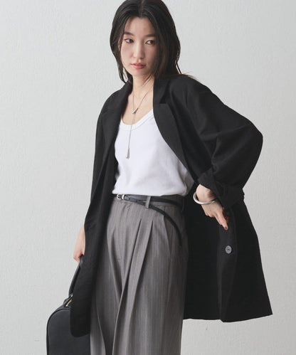 【Loungedress】交叉領寬鬆夾克