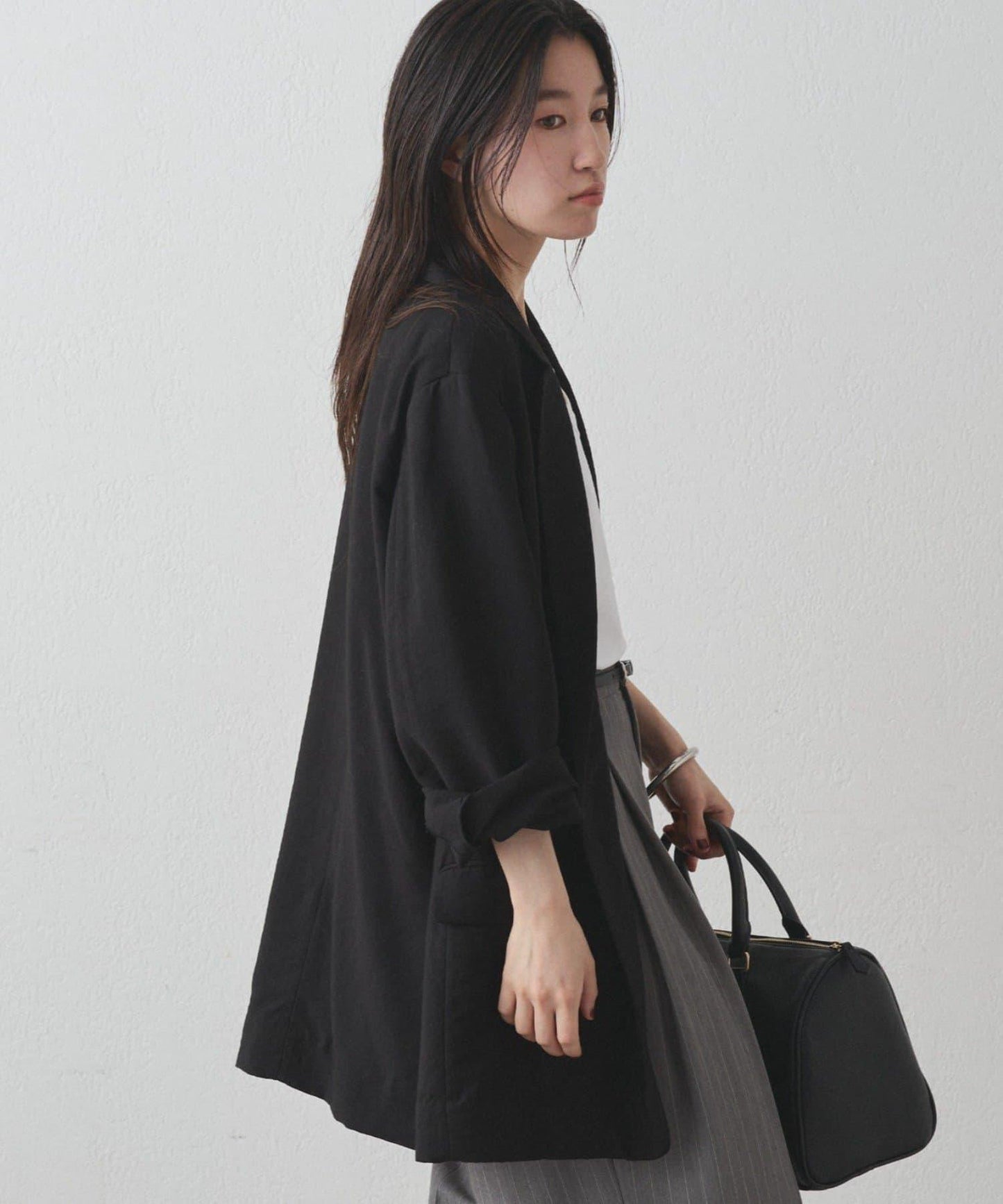 【Loungedress】交叉領寬鬆夾克