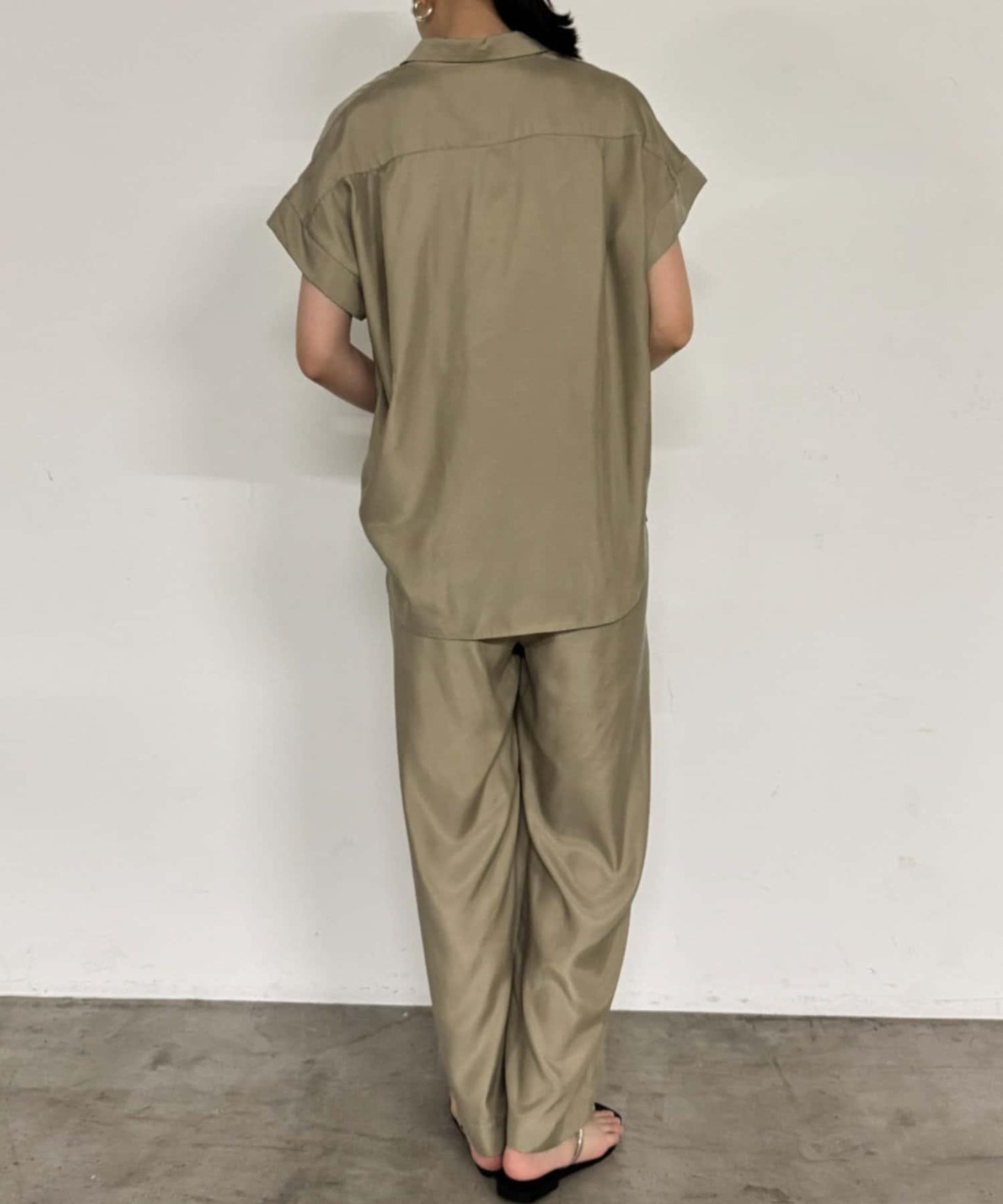 【Loungedress】荷葉邊休閒長褲