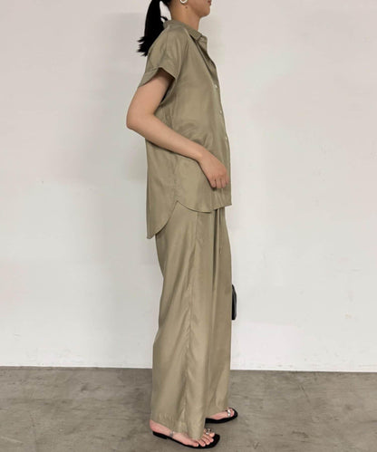 【Loungedress】荷葉邊休閒長褲