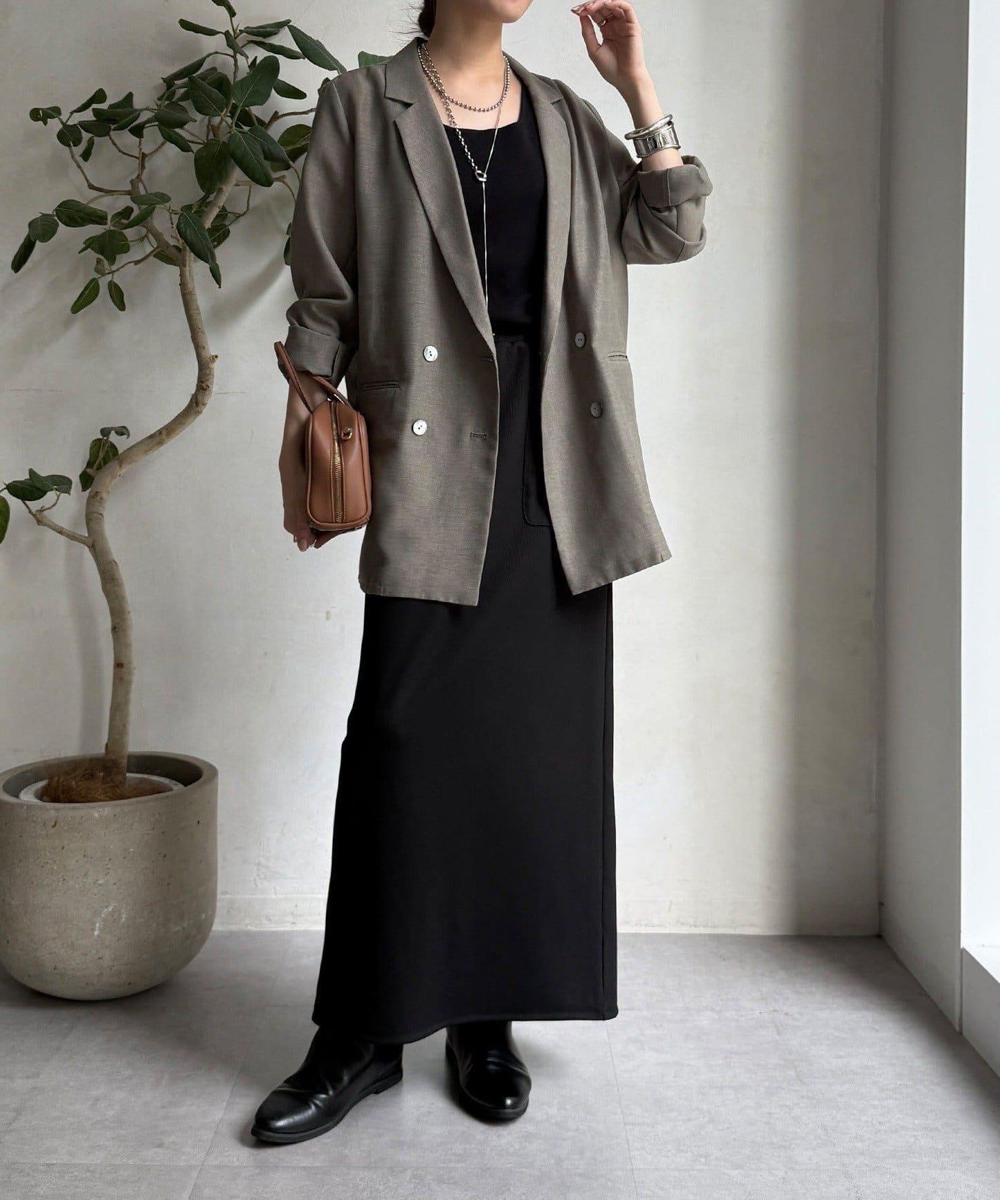 【限定】條紋休閒裙