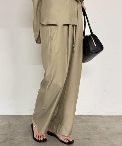 【Loungedress】荷葉邊休閒長褲
