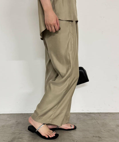 【Loungedress】荷葉邊休閒長褲