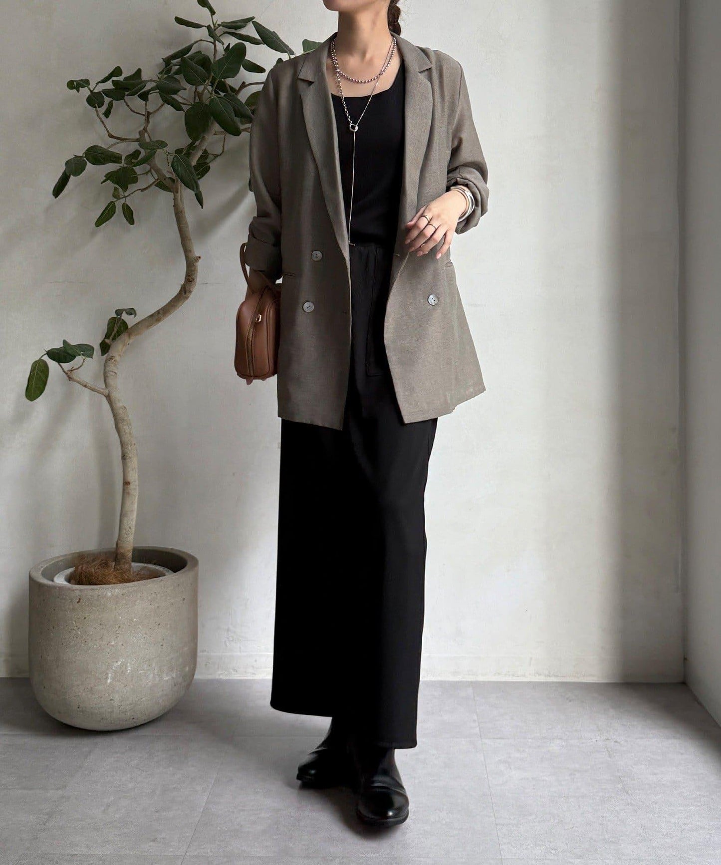 【限定】條紋休閒裙