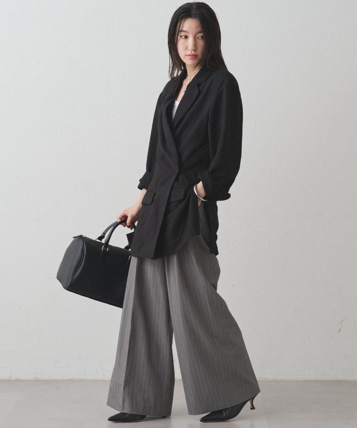 【Loungedress】交叉領寬鬆夾克