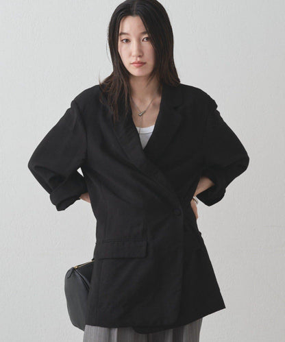 【Loungedress】交叉領寬鬆夾克