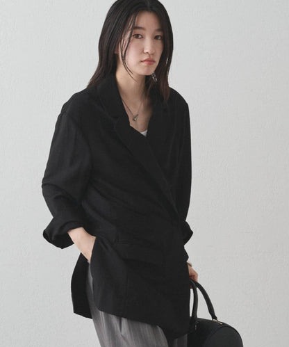 【Loungedress】交叉領寬鬆夾克