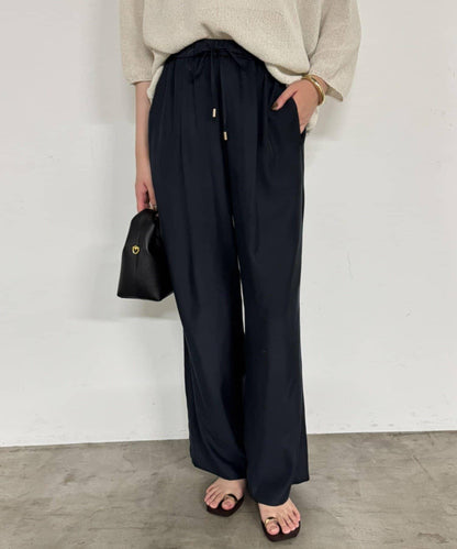 【Loungedress】荷葉邊休閒長褲