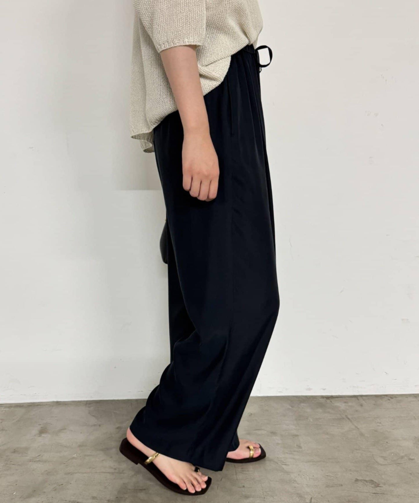 【Loungedress】荷葉邊休閒長褲