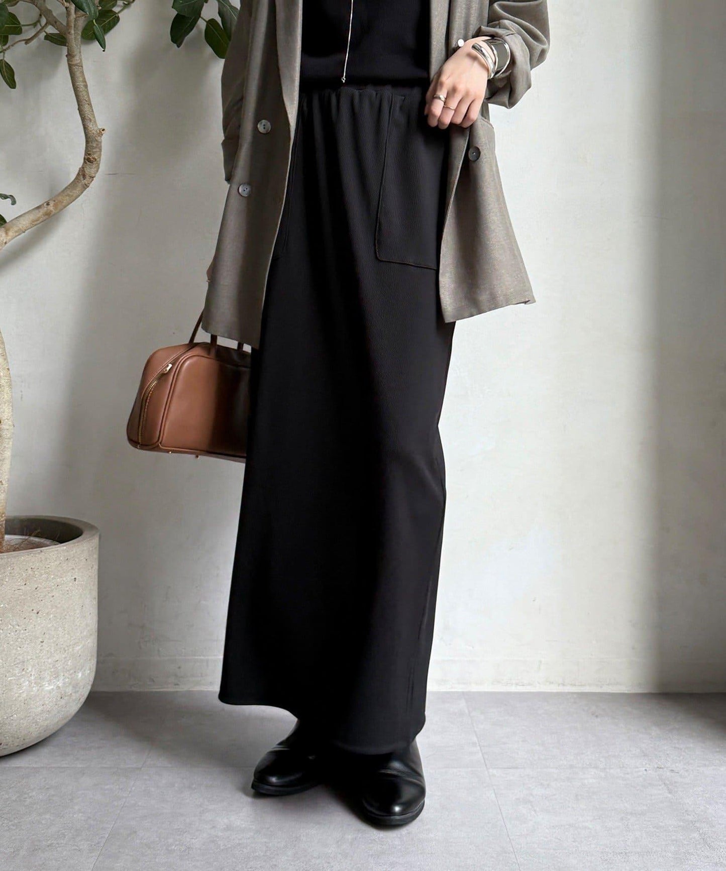 【限定】條紋休閒裙