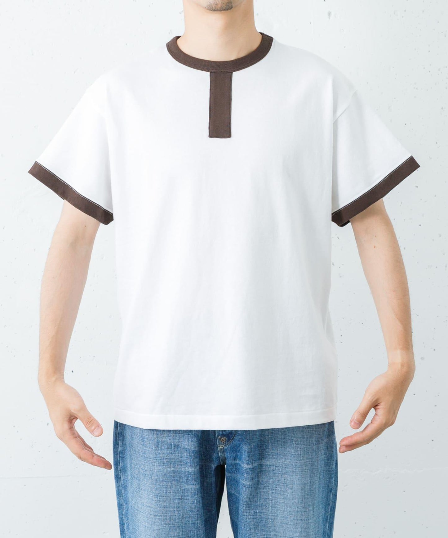 寬鬆版 拼色設計 NEXUSVII. IVY LOOSE RINGER T-SHIRTS T恤