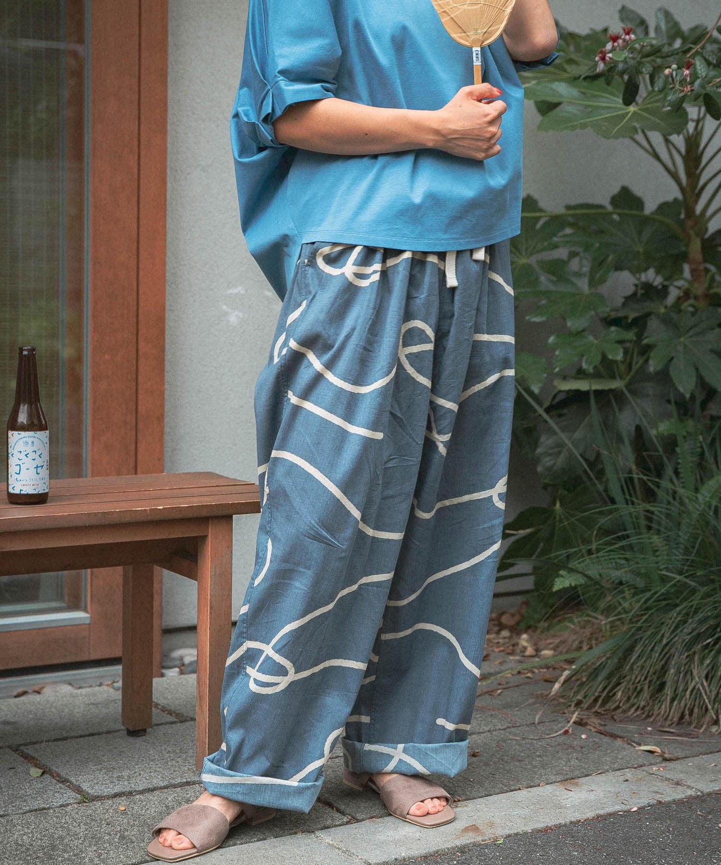 SENTO-GRASHI ゆ字圖案 長褲