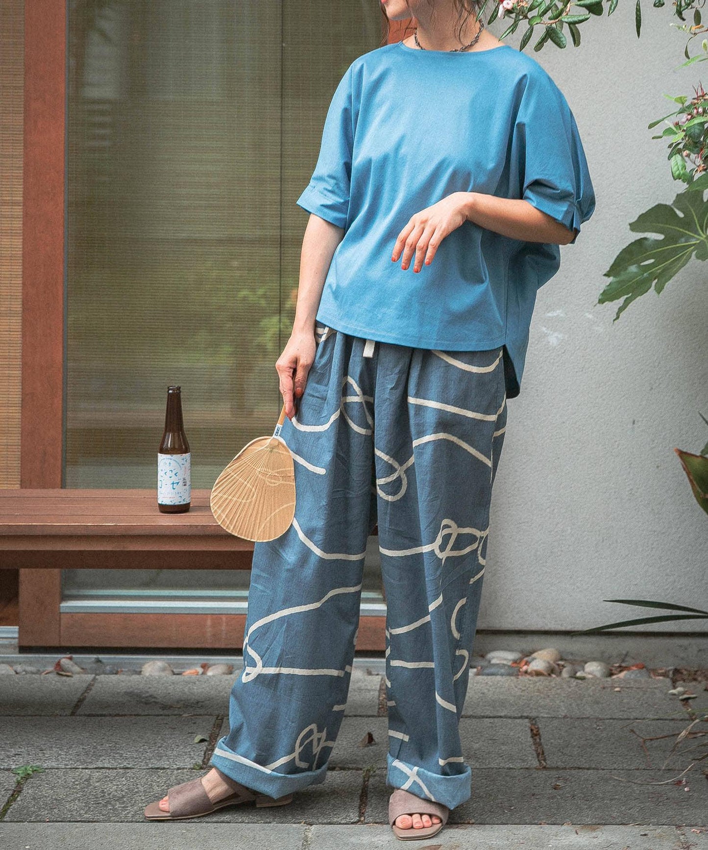 SENTO-GRASHI ゆ字圖案 長褲