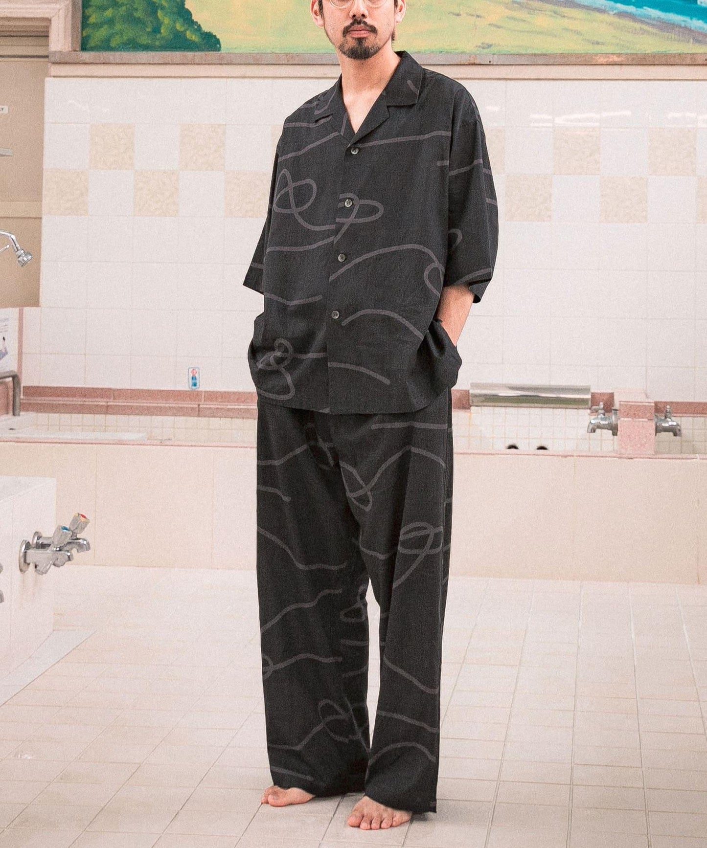 SENTO-GRASHI ゆ字圖案 長褲