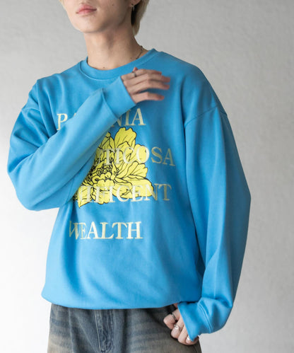 植物圖案圓領衛衣