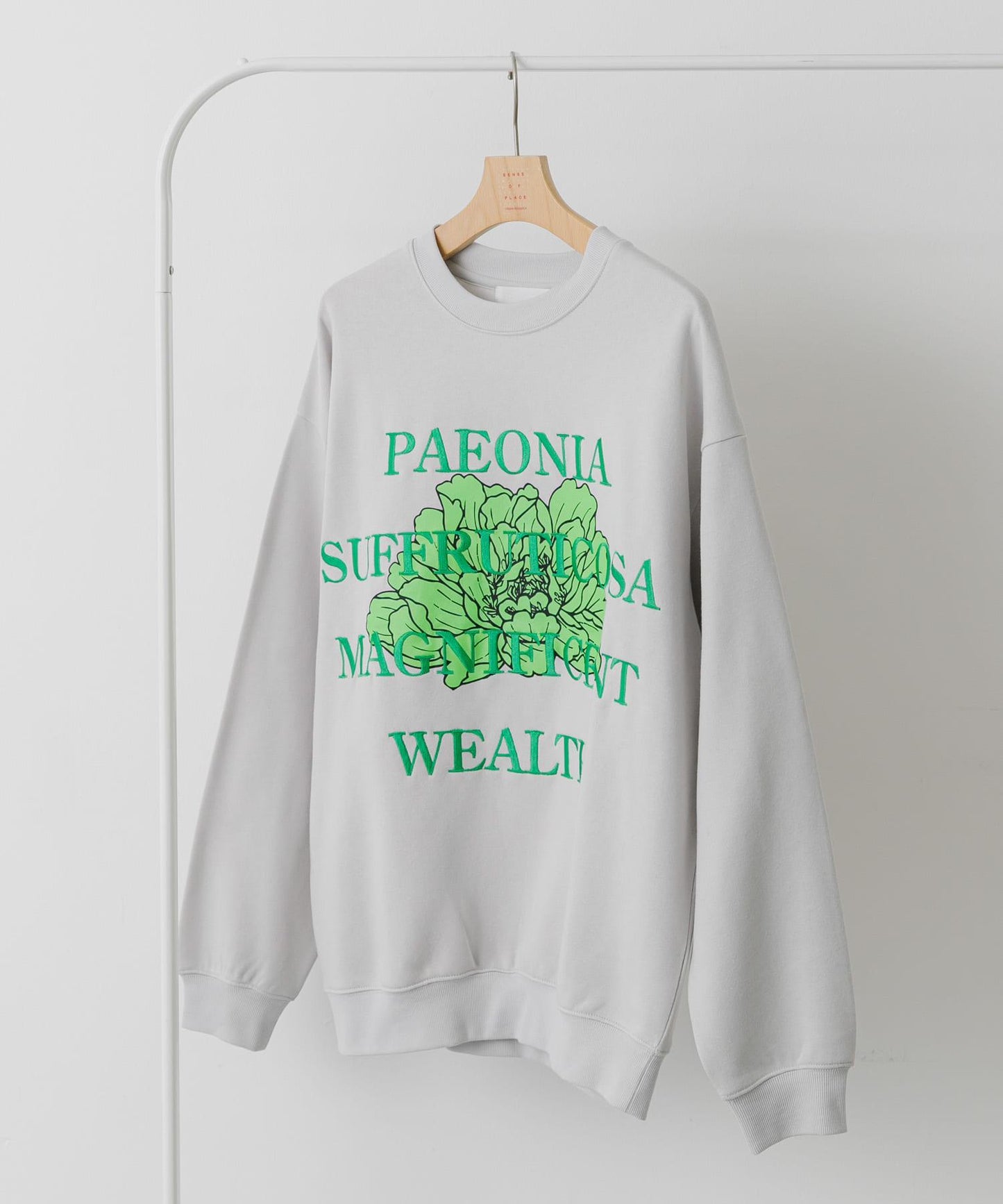 植物圖案圓領衛衣