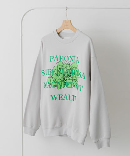 植物圖案圓領衛衣