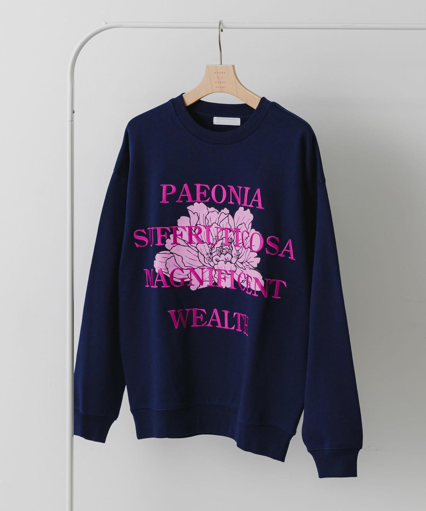 植物圖案圓領衛衣