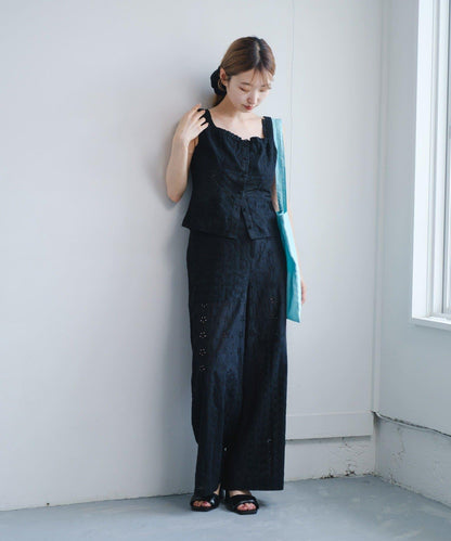 Kastane 棉質蕾絲拼接褲