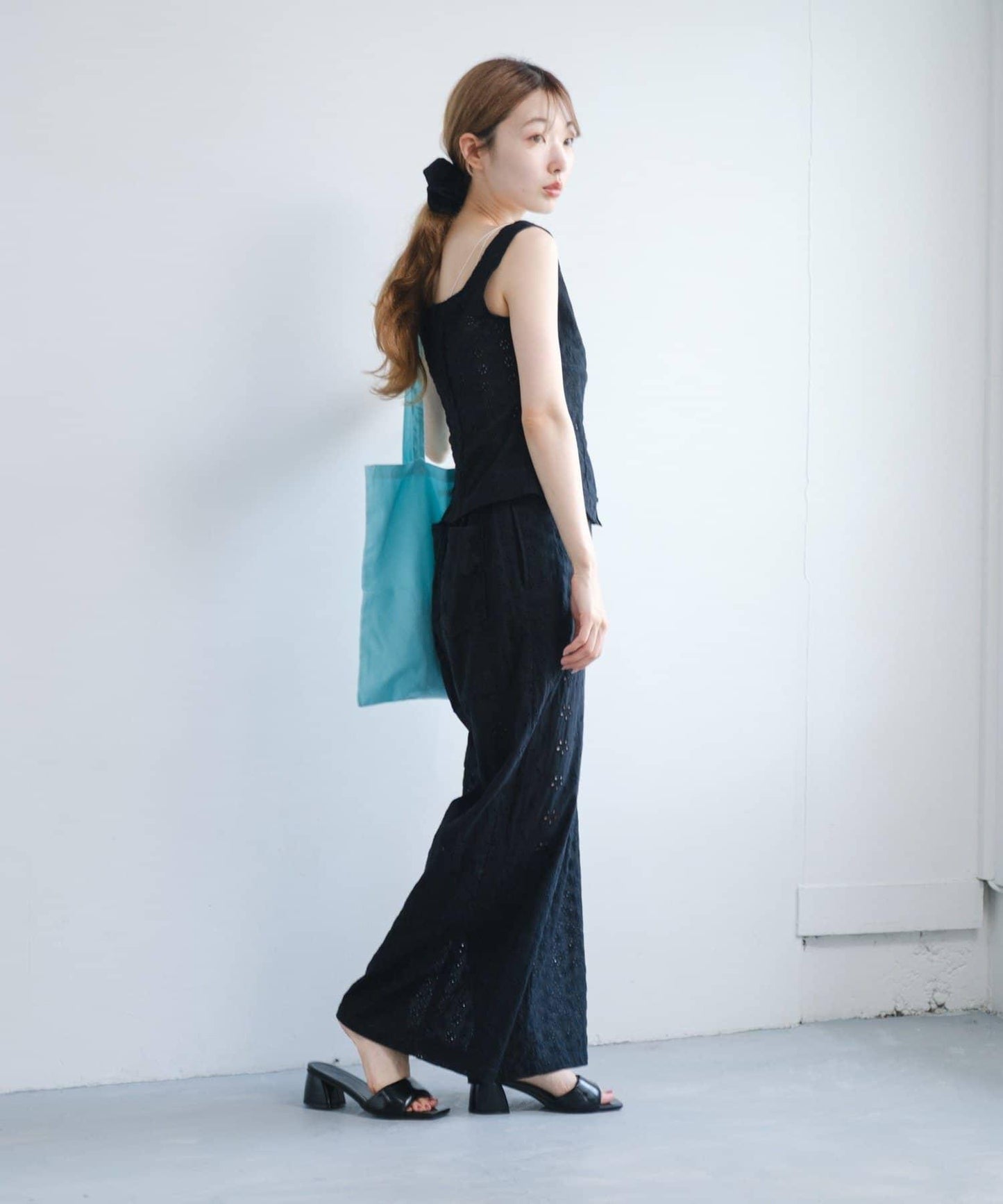 Kastane 棉質蕾絲拼接褲