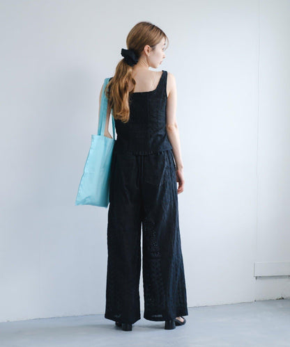 Kastane 棉質蕾絲拼接褲