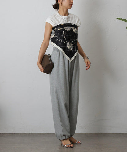 花卉圖案大方巾 90×90