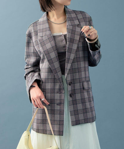 【mystic】格紋西裝外套