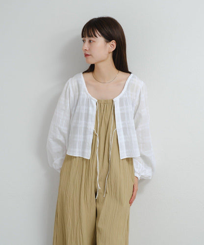 Kastane 尼龍抽褶連體褲 B款