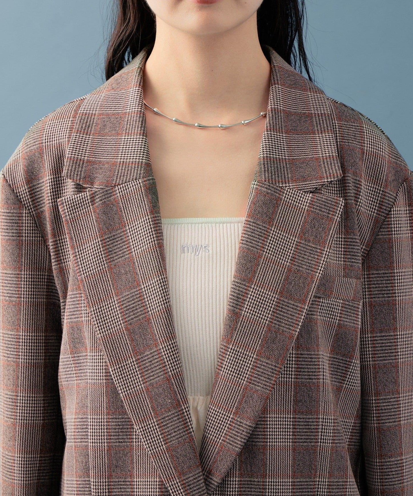 【mystic】格紋西裝外套