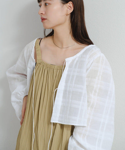 Kastane 尼龍抽褶連體褲 B款