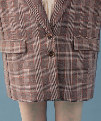 【mystic】格紋西裝外套