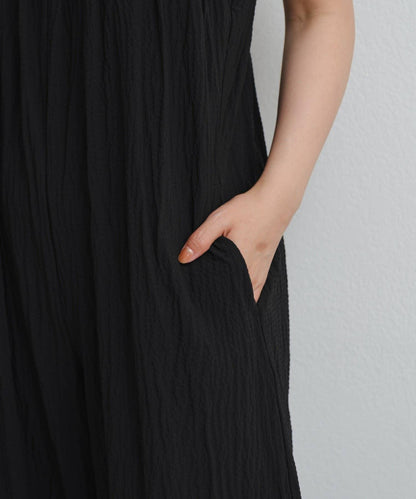 Kastane 尼龍抽褶連體褲 B款