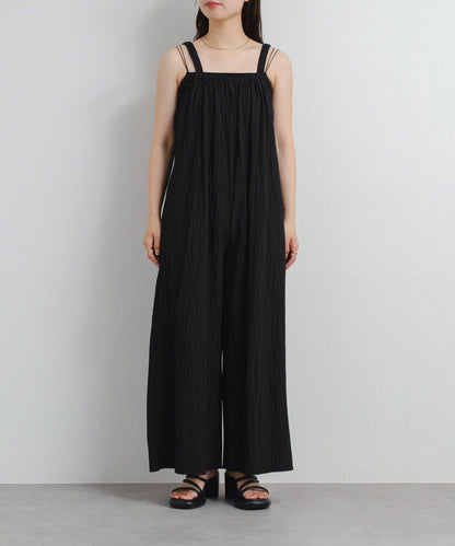 Kastane 尼龍抽褶連體褲 B款