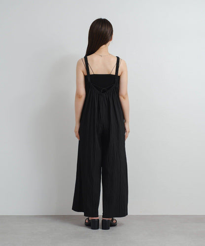 Kastane 尼龍抽褶連體褲 B款