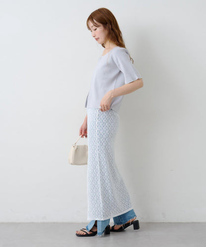 Kastane B 蕾絲開叉半身裙