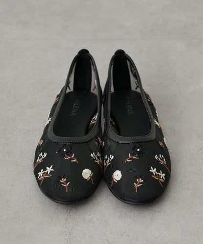 【GALENA/嘉莉娜】花朵刺繡高跟鞋