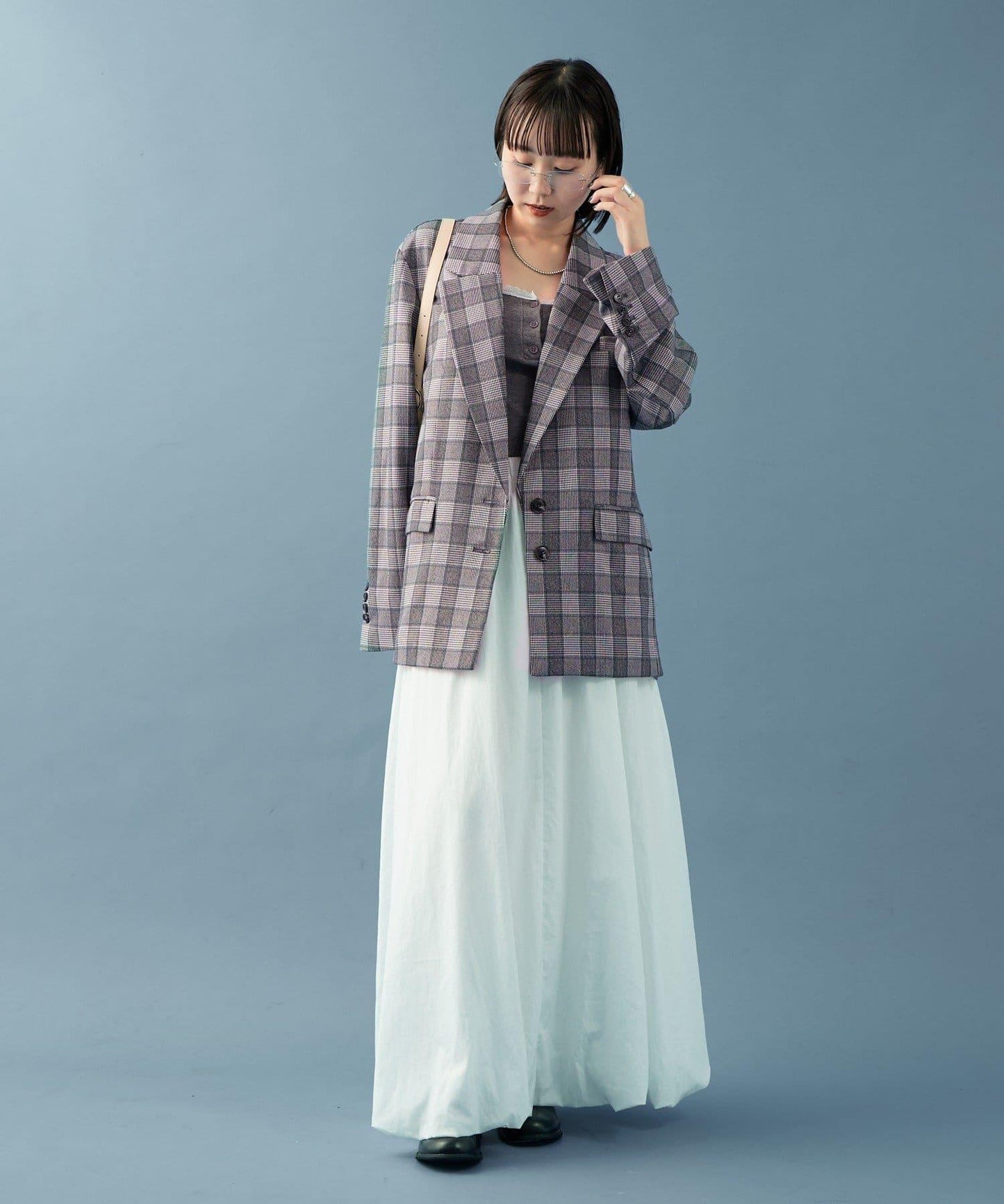 【mystic】格紋西裝外套