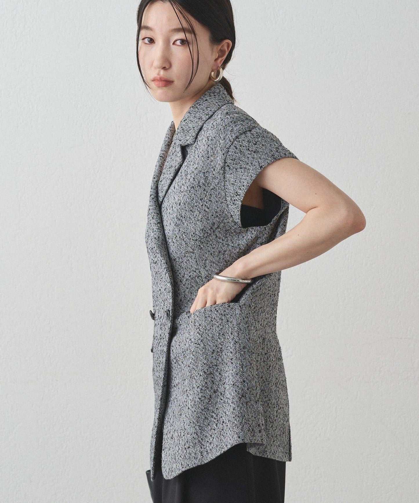 【Loungedress】無袖西裝馬甲