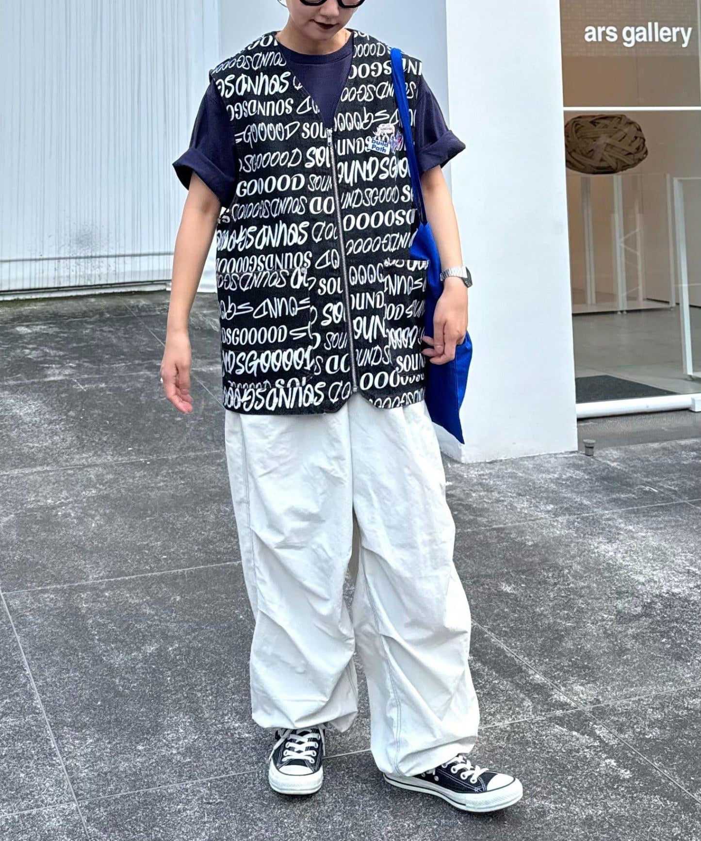 【SG】牛仔總花紋標誌馬甲