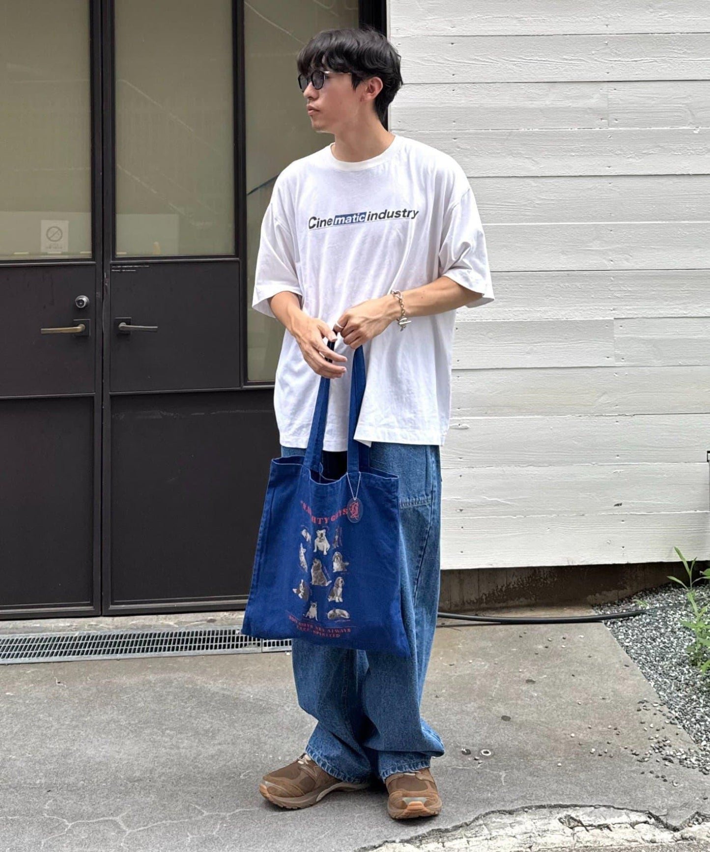 【SOUNDSGOOOOD】犬印花掛飾帶手提包