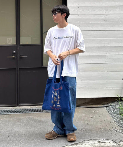 【SOUNDSGOOOOD】犬印花掛飾帶手提包