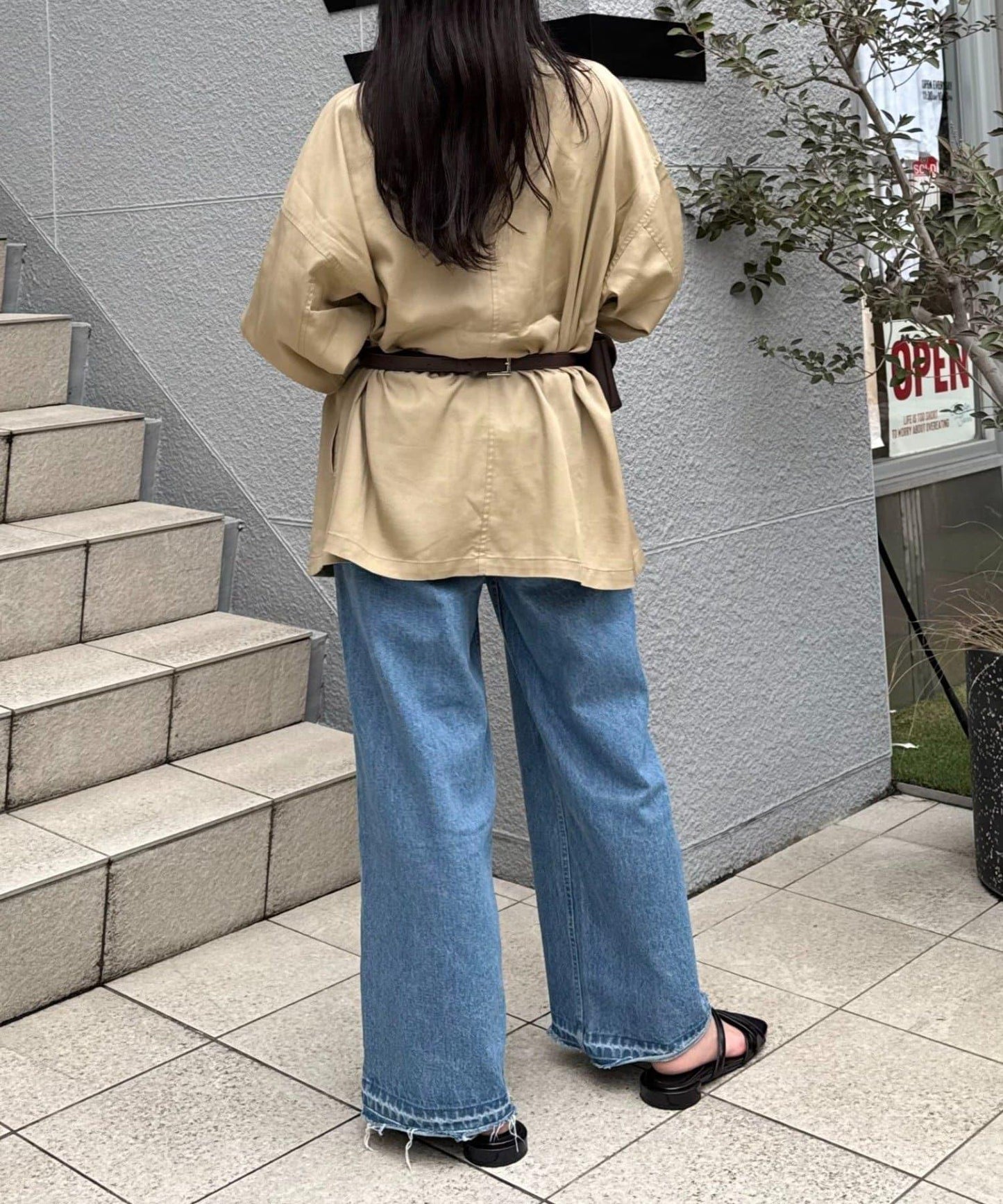 清涼天絲長袖襯衫