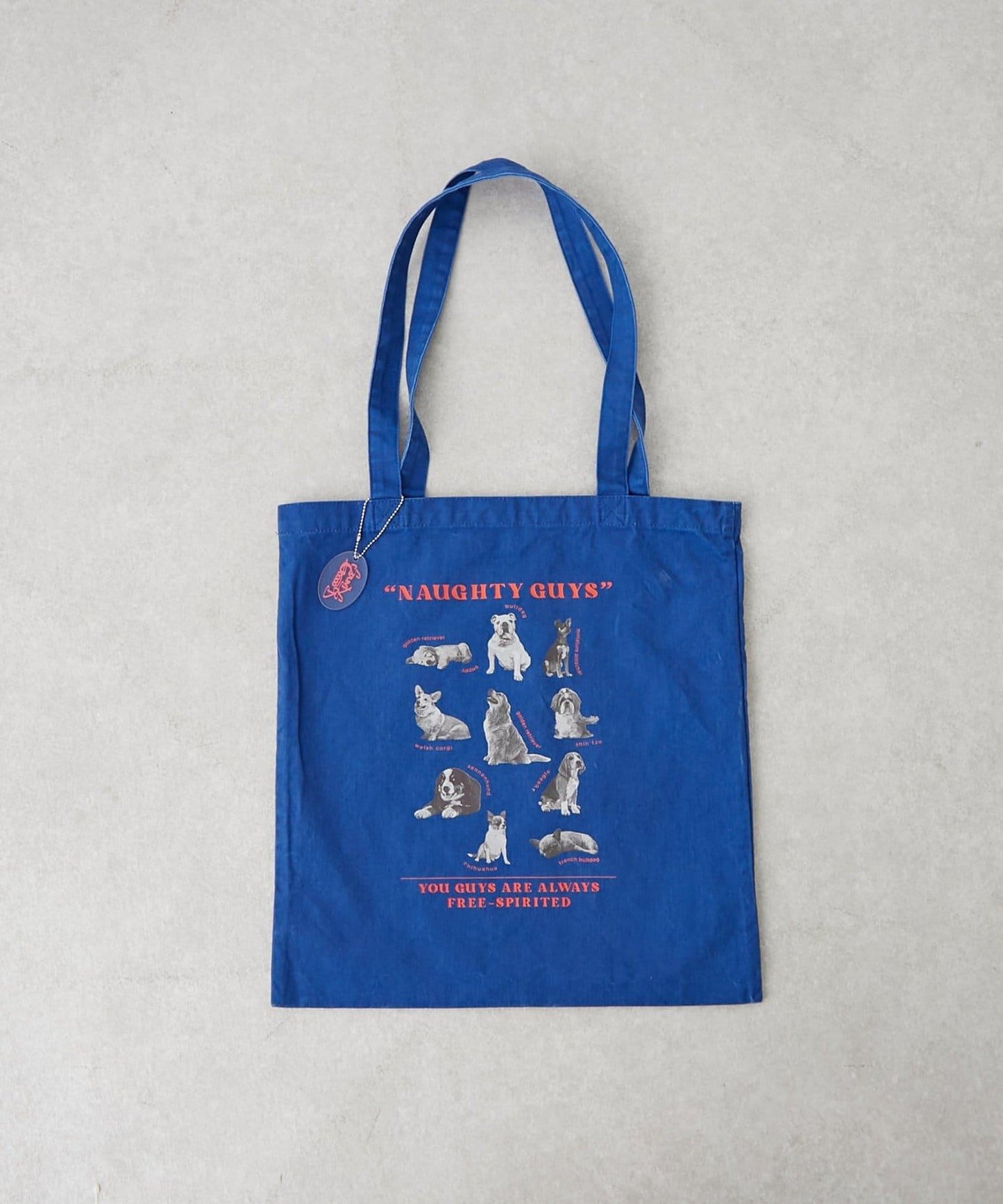 【SOUNDSGOOOOD】犬印花掛飾帶手提包