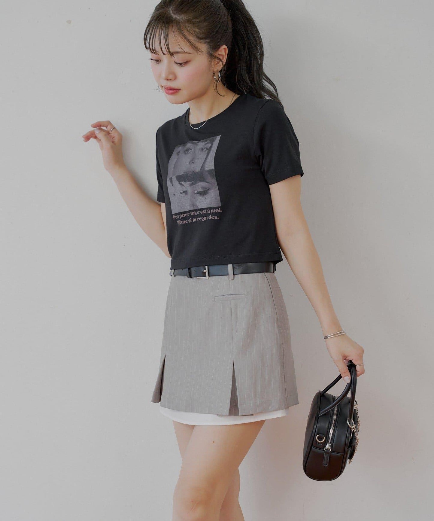 Chico 層次設計百褶迷你半身裙