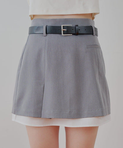 Chico 層次設計百褶迷你半身裙